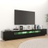 Mueble para TV con luces LED negro 260x35x40