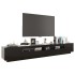 Mueble para TV con luces LED negro 260x35x40