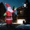 Papá Noel inflable con luces LED IP20 600 cm XXL