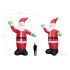 Papá Noel inflable con luces LED IP20 600 cm