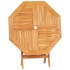 Mesa de jardín plegable madera de teca maciza 85x85x76