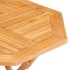 Mesa de jardín plegable madera de teca maciza 85x85x76