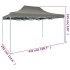 Carpa pleglable Pop-Up gris antracita 3x4,5