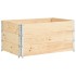 Caja de palés 3 unidades madera maciza de pino 80x120