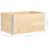 Caja de palés 3 unidades madera maciza de pino 80x120