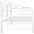 Estructura de sofá cama extraíble de metal blanco 90x200