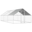 Jaula gallinero de exterior de acero galvanizado 2,75x6x1,92 m