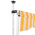 Toldo manual retráctil 300 cm naranja y blanco a