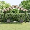 Carpa acero y tela beige 4x3 m