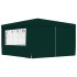 Carpa profesional para fiestas con paredes verde 90 g/m² 4x4