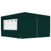 Carpa profesional para fiestas con paredes verde 90 g/m² 4x4 m