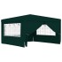 Carpa profesional para fiestas con paredes verde 90 g/m² 4x4