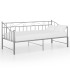 Estructura de sofá cama extraíble de metal gris 90x200