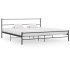 Estructura de cama de metal negro 180x200