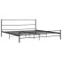 Estructura de cama de metal negro 180x200