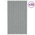 Panel para tejado acero galvanizado gris 36 unidades 80x45