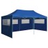 Carpa plegable profesional con 4 paredes acero azul 3x6