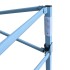 Carpa plegable profesional con 4 paredes acero azul 3x6