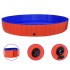 Piscina para perros plegable PVC rojo 300x40