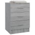 Mesitas de noche 2 uds madera gris Sonoma 38x35x56