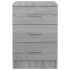 Mesitas de noche 2 uds madera gris Sonoma 38x35x56