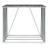 Casetilla leña acero galvanizado gris antracita 163x83x154