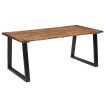 Mesa de comedor demadera de acacia maciza 180x90 cm