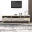 Mueble TV HAMAR madera de pino maciza marrón miel 158x40x40 cm