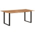 Mesa de comedor de madera maciza de acacia 180x90x76