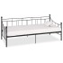 Estructura de cama de metal negro 90x200