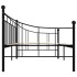 Estructura de cama de metal negro 90x200