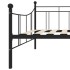 Estructura de cama de metal negro 90x200