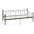 Estructura de cama de metal negro 90x200