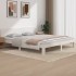 Estructura de cama madera maciza blanco Supe King 180x200