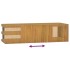 Armario de baño de pared madera maciza de teca 110x40x30