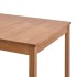 Mesa de comedor de madera de pino marrón miel 180x90x73