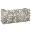 Muro gaviones para contenedor basura galvanizado 254x100x110 cm