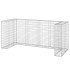 Muro gaviones para contenedor basura galvanizado 254x100x110