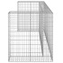 Muro gaviones para contenedor basura galvanizado 254x100x110