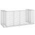 Muro gaviones para contenedor basura galvanizado 254x100x110