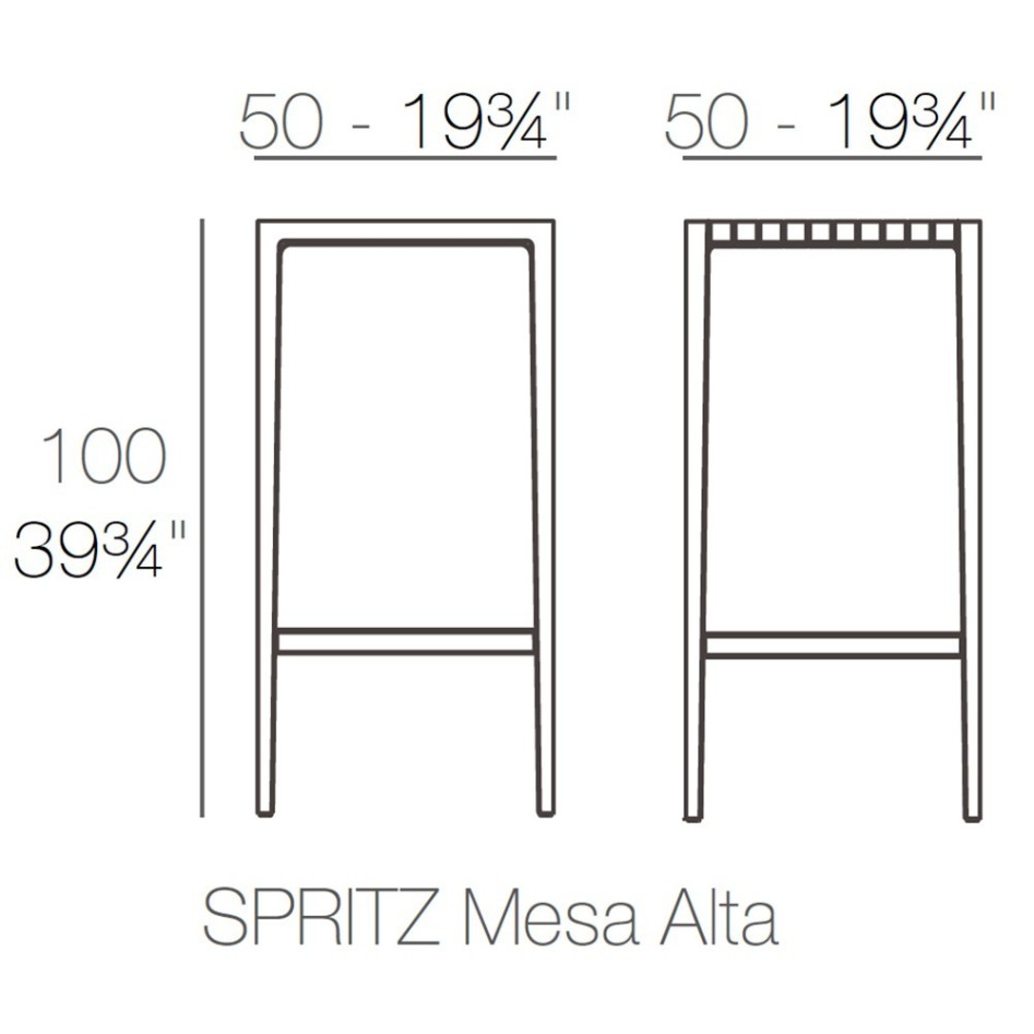 Mesa Alta modelo Spritz