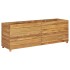 Jardinera madera maciza de teca y acero 150x40x55