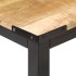 Mesa de comedor de madera maciza de mango rugosa 140x70x76