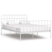 Estructura de cama con somier metal blanco 120x200 cm