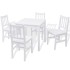 Conjunto de comedor 5 piezas madera de pino