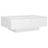 Mesa de centro madera contrachapada blanco 90x60x31