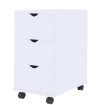 Mueble de cajones blanco 33x45x60 cm