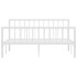 Estructura de cama de metal blanco 160x200