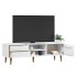 Mueble de TV MOLDE madera maciza de pino blanca 158x40x49