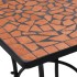 Mesa de mosaico para cafetería cerámica terracota 60